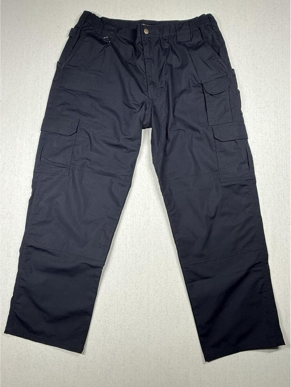 5.11‎ Tactical Cargo Pants Men 38x30 Blue Adjustable Waist Utility Cotton Blend